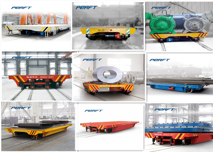 80 ton rail guided heavy duty Rail Transfer Cart for industrial material handling