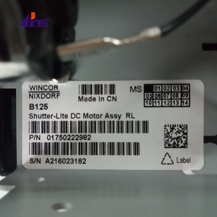 Wincor Nixdorf PC280 Shutter-LIte DC Motor Assy RL 1750222982 01750222982