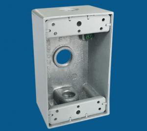 Wholesale 3 Outlet Holes Waterproof Electrical Box / Outdoor Electrical Outlet Box from china suppliers