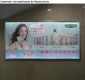 Wholesale 40mm double side black aluminum led advertising light box from china suppliers