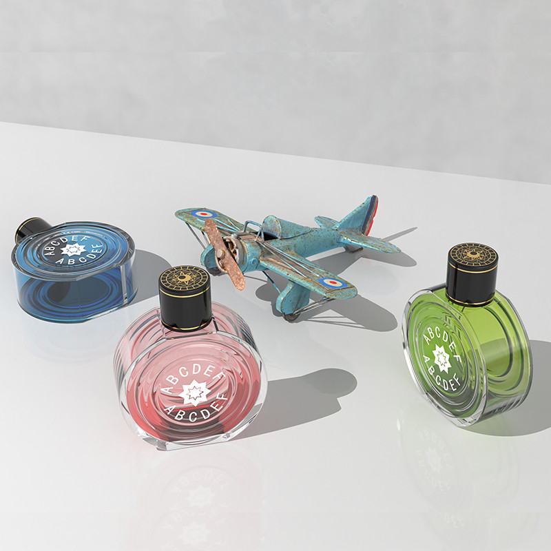 Mirror Zamak Perfume Caps Rectangle Shape With Customized Design