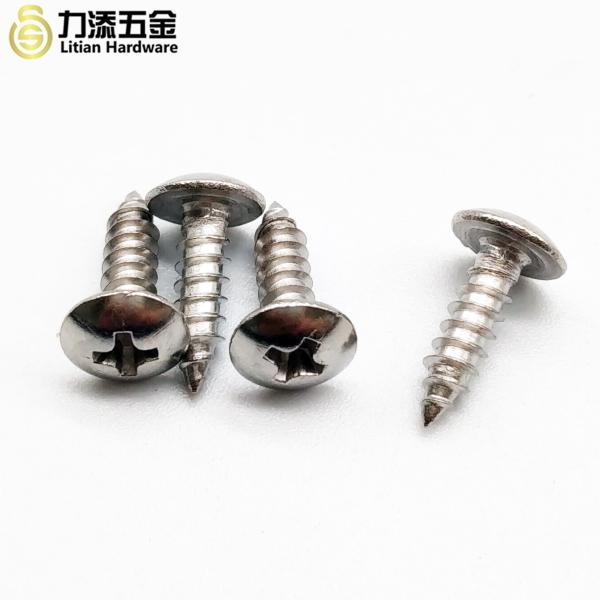 Stainless steel Cross large flat head tapping screws umbrella head screws large
