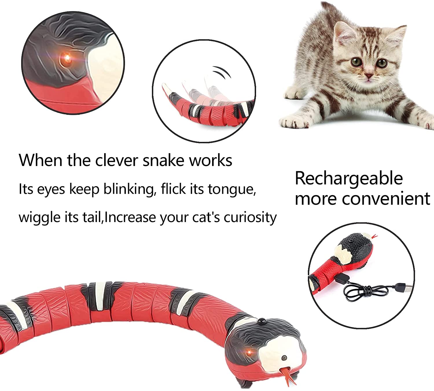 Remote-Controlled Rattlesnake Prank Toy ther Remote Distance Feature and Unique