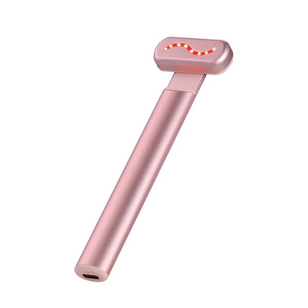 Red Photon Anti-Wrinkle Eye Massager Pen Vibration Heating Eye Bags Treatment