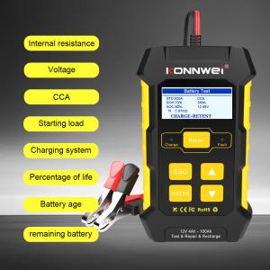 Wholesale Multi Language KONNWEI KW510 Lead Acid 12V Car Battery Tester Charger Repair from china suppliers