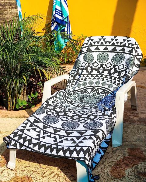 Hot Sale Large Printed Quick Dry Sand Free Polyester Cotton Microfiber Custom