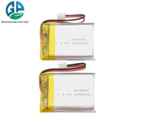 Wholesale High Capacity Lithium Polymer Rechargeable Battery Li-Ion 803040 3.7v 1000mAh from china suppliers