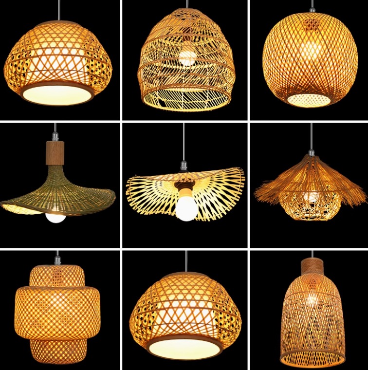 Bamboo Chandelier For Project Rattan Chandelier Retro Art Homestay Tea Room Living Room Bar Rattan Lamp