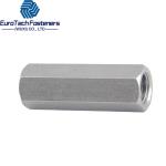 Hexagon Coupling Nut Din 6334 3/4" 5/8" 1/4" Male To Female Ss Stainless Steel