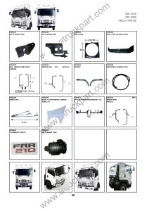 Wholesale ISUZU FRR210 FRR190 Truck Spare Parts accesories body parts from china suppliers