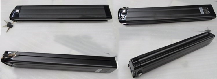 Silver Fish Lithium Battery 48V 25Ah Length 630mm with charger For E Bike
