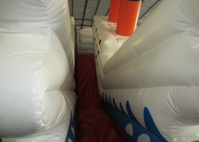 Commercial Inflatable Titanic Dry beauty slide hot inflatable dry ship slide