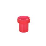 Ribbed Red Plastic Screw Caps Custom Logo Non Spill 28/415