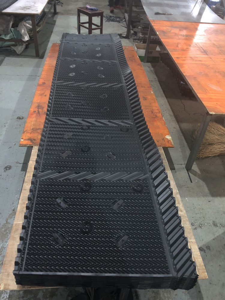 Black Cooling Tower Infill Cooling Tower Package PVC Filler 810mm*3660mm