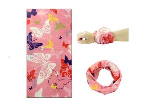 Wholesale Pink Bicycle Tubular Headwear 25*50 CM 100% Microfiber Polyester Not Faded from china suppliers