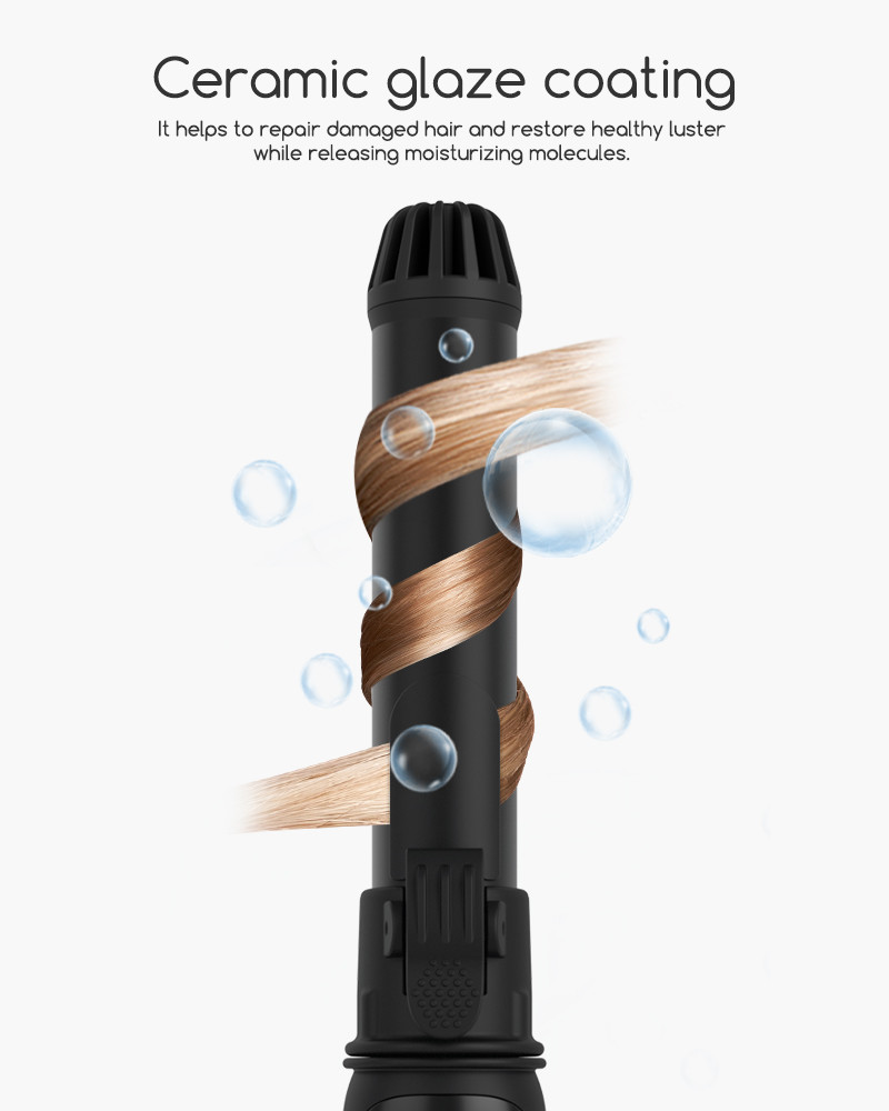 Vegetable Protein Coating Spiral Hair Curler Antistatic Rapid Shaping Extension Rod