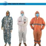 Unisex Breathable Disposable Coveralls Single Use Anti Bacterial Customized