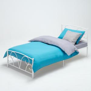 Wholesale Simple Rod Iron Single Bed Quick Easy Assemble Sturdy Construction from china suppliers