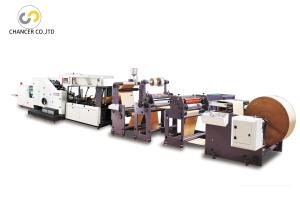 Wholesale Automatic shopping flat bottom handle paper bag making machine from china suppliers
