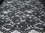 Heavy Corded Lace Fabric Black