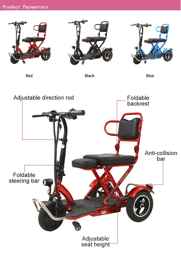 48v Lithium Battery Electric Scooter Motorcycle 400W Customized