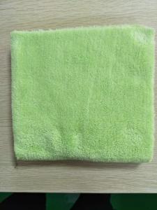 Wholesale 40*40cm Microfiber Green 600gsm Ultrasonic Trimming Coral Fleece Kitchen Towels from china suppliers