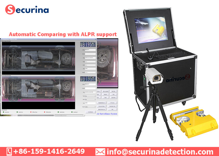 UVSS Camera Under Vehicle Inspection Equipment 100W 21in LCD RS422