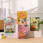 Kraft Paper Easter Bunny Gift Bag for Holiday Party Hand Candy Luxury Packaging