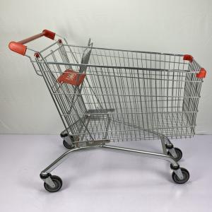 Wholesale Large Capacity Supermarket Trolley 240L European Style Handcart For Family Shopping Metal Basket with Children Seat from china suppliers