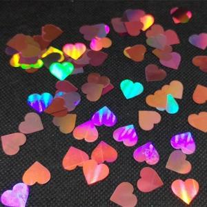 Wholesale 12mm Pink Heart Glitter PVC Polyester Shapes Fashionable Metal Stars Number Wedding Party Valentine's Day Decor Home Crafts from china suppliers