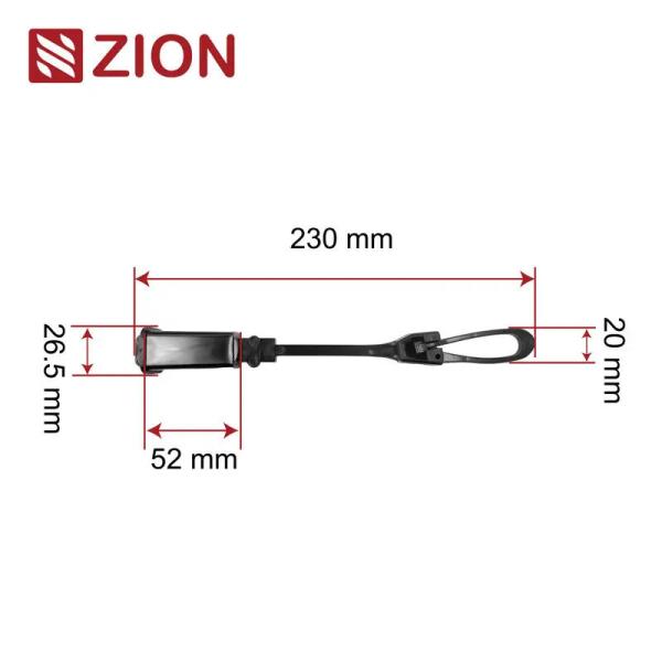ZCPAC-01 FTTH Nylon Flat Cable Drop Clamp | Durable Fiber Optic Cable Clamp for
