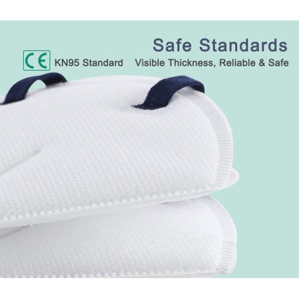 White 4 Layers KN95 Face Mask Antibacterial CE Certification