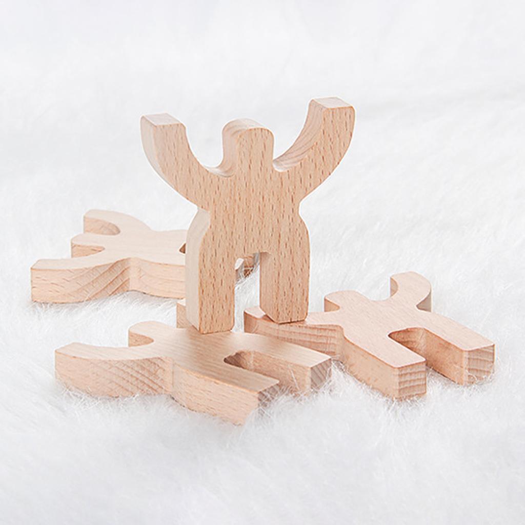Rounded Wooden Shape Puzzle Toys to Improve The Logic of The