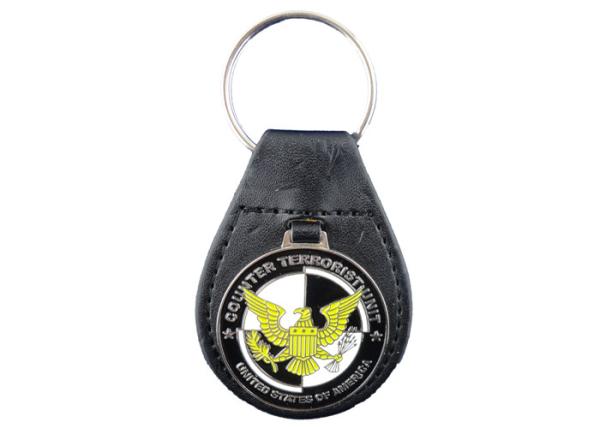 Promotional Gift Eagle Leather Keychain, Personalized Leather Keychains with