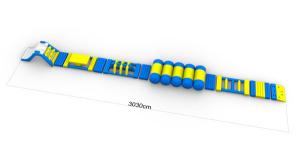 Wholesale Kids Blow Up Water Park Water Obstacle Course , Blue / Yellow / Green Color from china suppliers