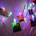 10M Photo Clip USB LED String Lights Halloween Fairy Light Outdoor Home Party