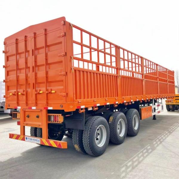 TITAN Animal Cattle Transport Trailers | Fence Semi Trailer | Sugar Cane Trailer
