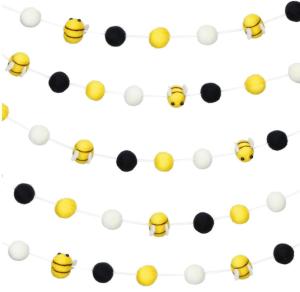 Wholesale Handmade 4pcs Bees 2cm Felt Ball Garlands Decoration For Baby from china suppliers