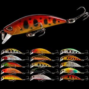 Wholesale 15 Colors 6CM/5G Sinking Minnow Fishing Lure Mullet,Perch,Catfish Plastic Hard Bait from china suppliers
