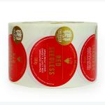 PVC Customized Print Food Sticker Label Logo Self Adhesive Waterproof