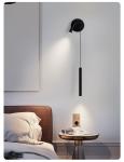 Bedside chandelier modern bedroom living room sofa background wall lamp pendant