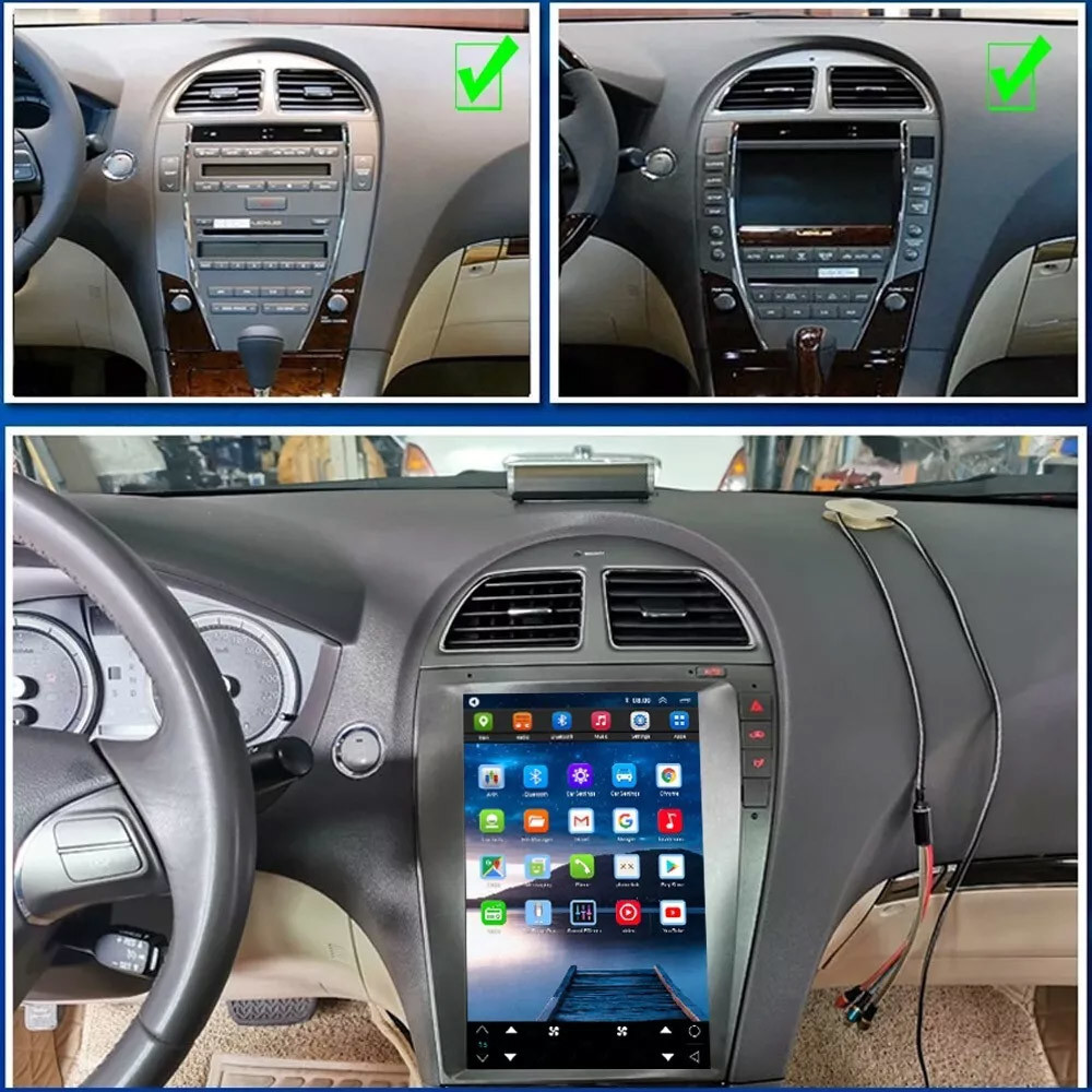 8+128G Android Car Stereo 12.1 Inch For Lexus ES ES240 ES350 2006-2012