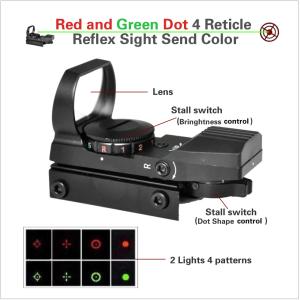 Wholesale 4 Reticle Mode Red Green Dot Sight Airsoft Rifle Scopes Gun Accessories Outdoor from china suppliers