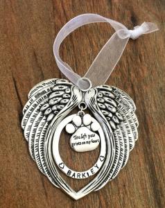 Wholesale Zinc Alloy Metal Angel Wing Pet Loss Christmas Ornaments For Deceased Pets from china suppliers
