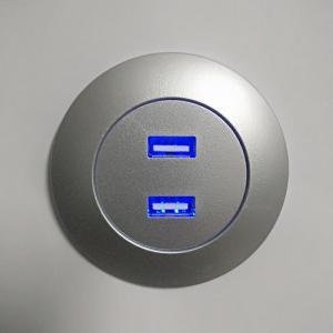 Wholesale EU Standard Input 100-240V AC 50/60Hz Output 5V 2A Power Adaptor Silver Color USB Smart Phone Charge Socket for Sofa from china suppliers