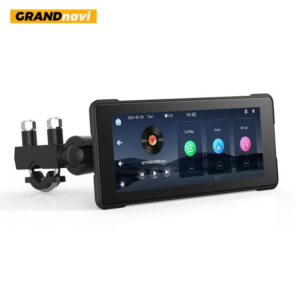 6.86inch Motorcycle Portable GPS Navigation Device Touch Screen Supports Radio