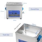 13L Ultrasonic Dental Cleaner 300W Stainless Steel Basket For Dental Instruments