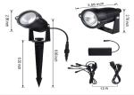 Dustproof Outdoor Garden IP65 RGB LED Light 4 In 1 Landscape Light