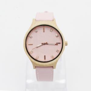 Wholesale Modern Pink Minimalist Leather Watch For Women 3-10 ATM Water Resistant from china suppliers