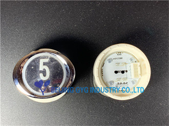 OVAL DC12V/24V STAINLESS STEEL PUSH ELEVATOR BUTTON WITH BRAILLE